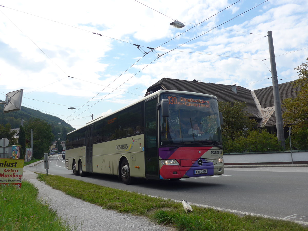 (197'173) - PostBus - BD 13'059 - Mercedes am 13. September 2018 in Mayrwies, Daxluegstrasse