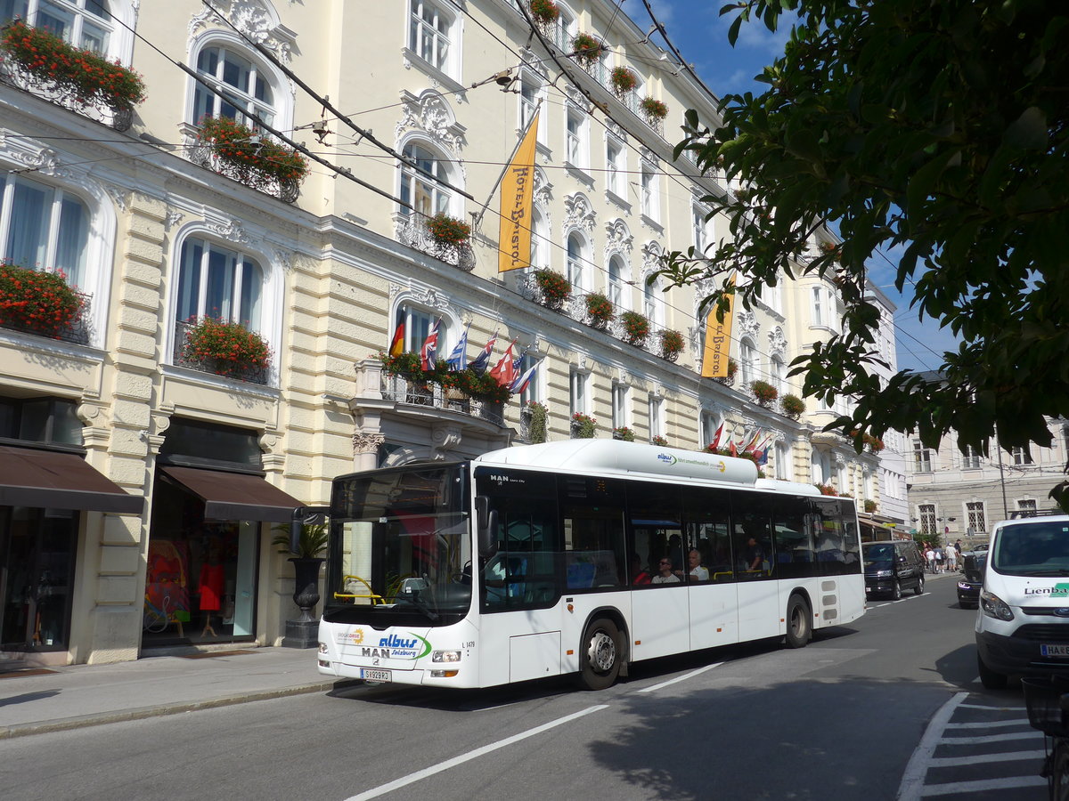 (197'266) - Albus, Salzburg - Nr. L1479/S 929 RJ - MAN am 13. September 2018 in Salzburg, Makartplatz