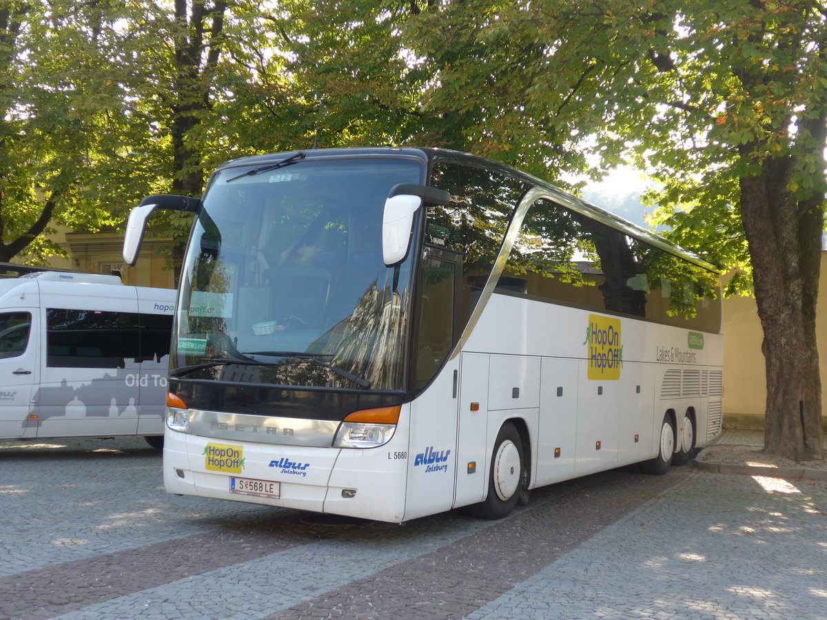 (197'290) - Albus, Salzburg - Nr. L5660/S 568 LE - Setra am 13. September 2018 in Salzburg, Mirabellplatz