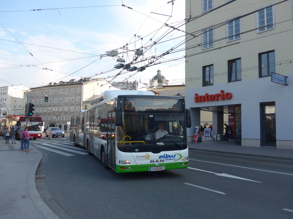 (197'325) - Albus, Salzburg - Nr. L1798/S 263 RI - MAN am 13. September 2018 in Salzburg, Hanuschplatz