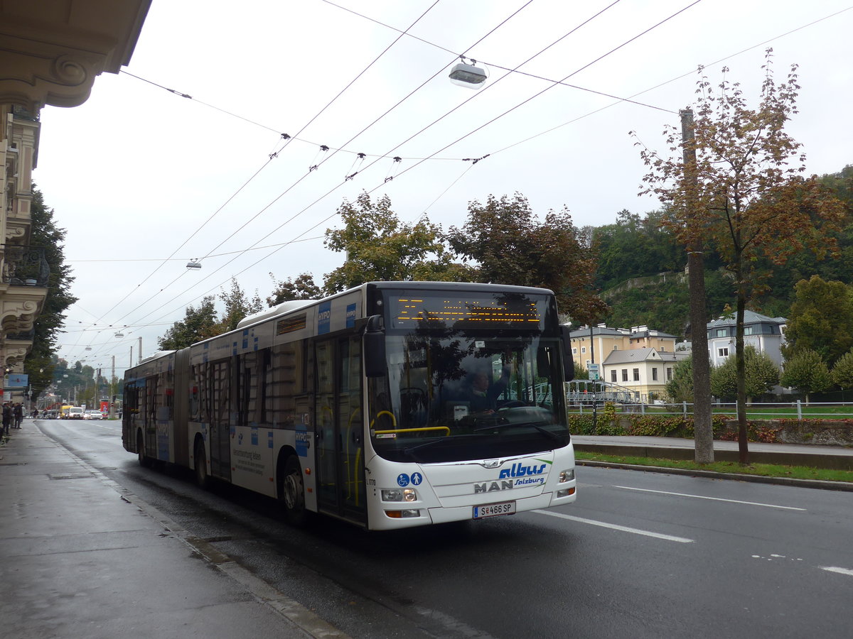 (197'518) - Albus, Salzburg - Nr. L1770/S 466 SP - MAN am 14. September 2018 in Salzburg, Mozartsteg