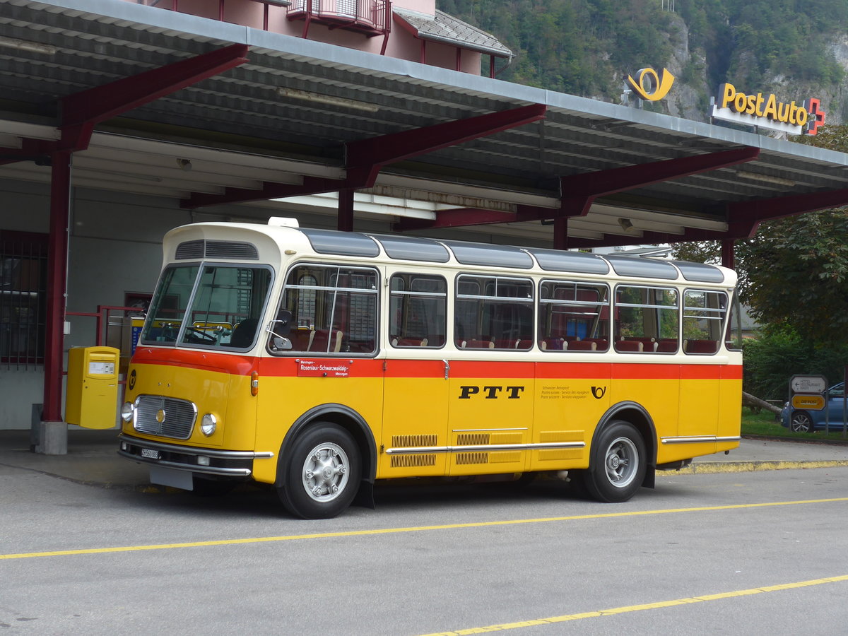 (197'704) - Frutig, Birmensdorf - ZH 560'883 - FBW/FHS (ex P 23'217) am 16. September 2018 in Meiringen, Postautostation