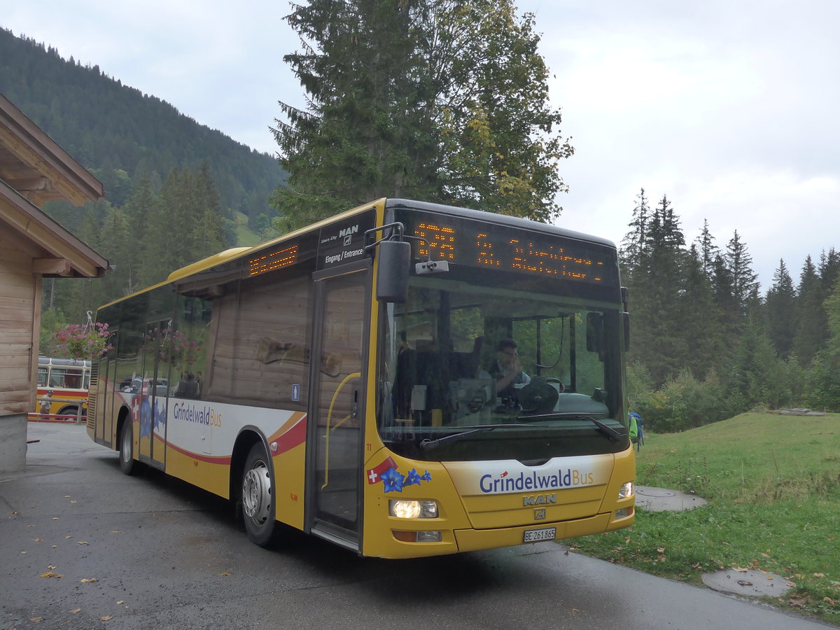 (197'810) - AVG Grindelwald - Nr. 11/BE 261'865 - MAN/Gppel am 16. September 2018 auf der Schwarzwaldalp