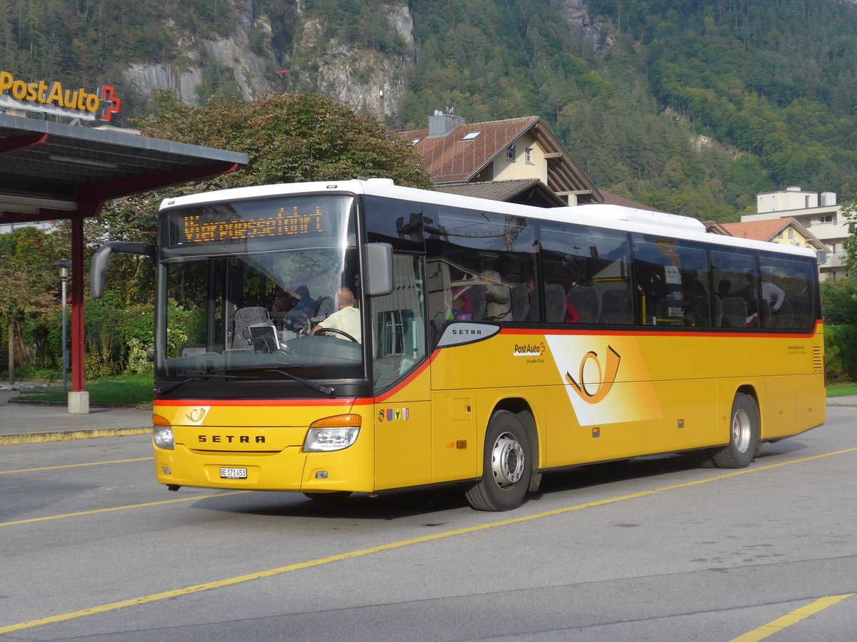 (197'857) - AVG Meiringen - Nr. 73/BE 171'453 - Setra am 16. September 2018 in Meiringen, Postautostation