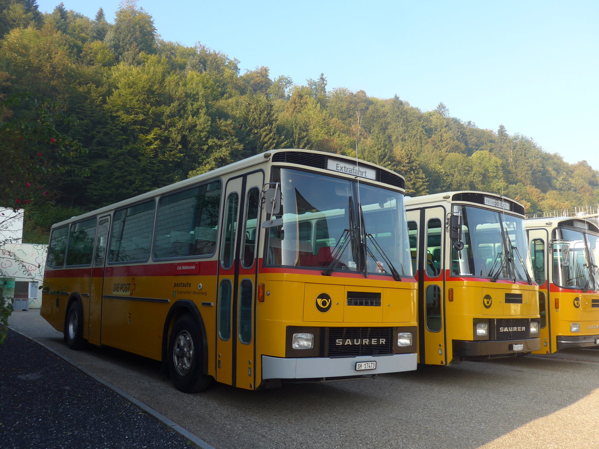 (197'987) - Ruklic, Schaffhausen - SH 17'473 - Saurer/Tscher (ex Schett, Sargans) am 30. September 2018 in Willisau, Altes Zeughaus