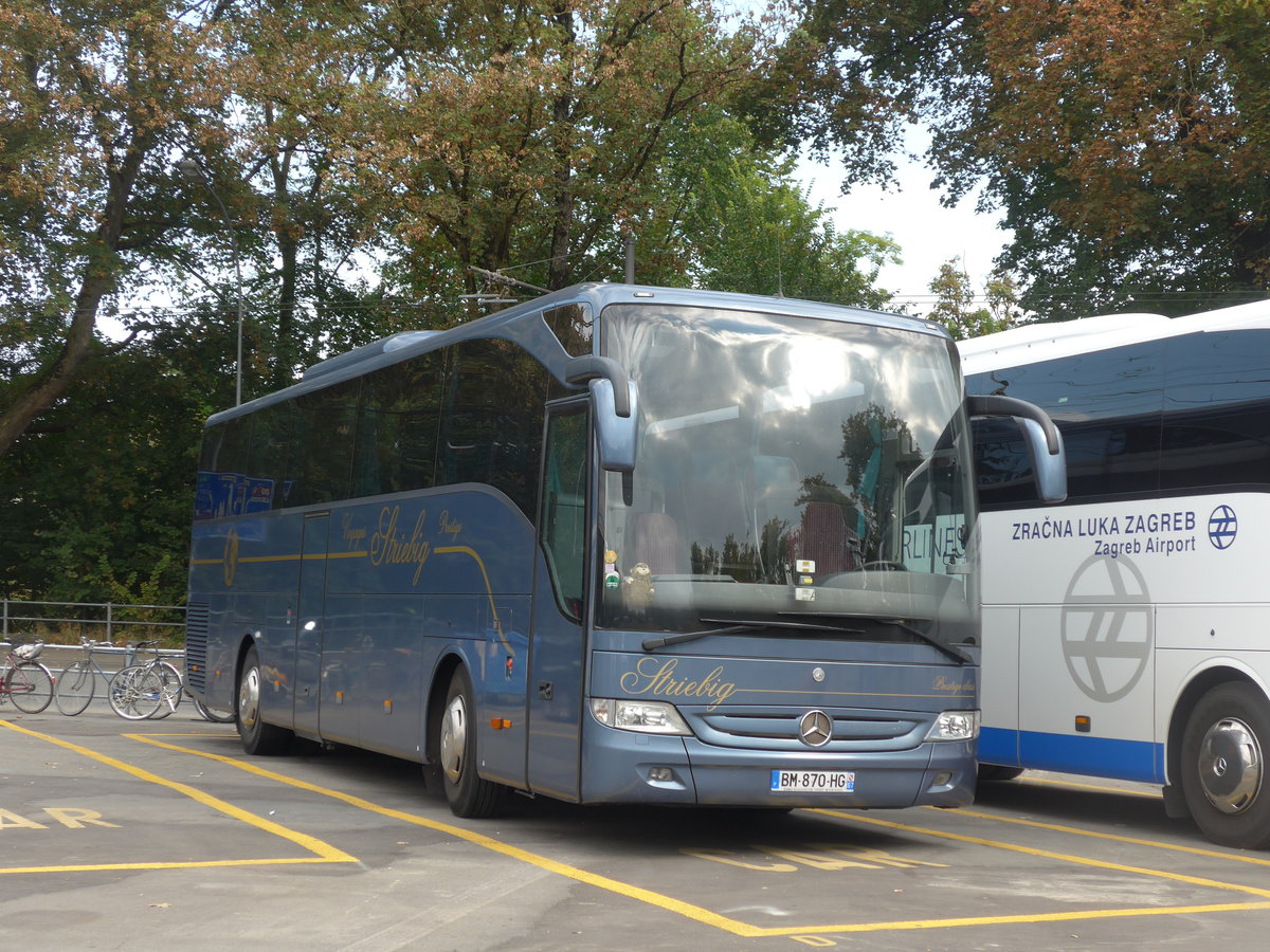 (198'110) - Aus Frankreich: Striebig, Brumath - BM 870 HG - Mercedes am 7. Oktober 2018 in Bern, Schtzenmatte 