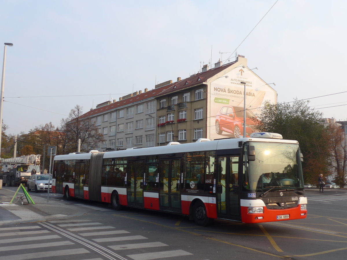 (198'479) - DPP Praha - Nr. 6648/2AA 6956 - SOR am 19. Oktober 2018 in Praha, Dejvick