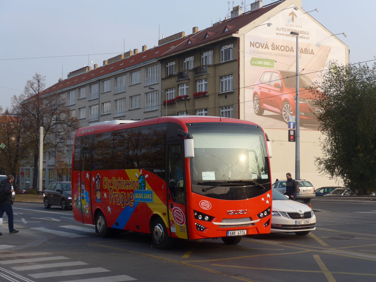 (198'490) - Sightseeing, Praha - 6AR 4174 - Isuzu am 19. Oktober 2018 in Praha, Dejvick