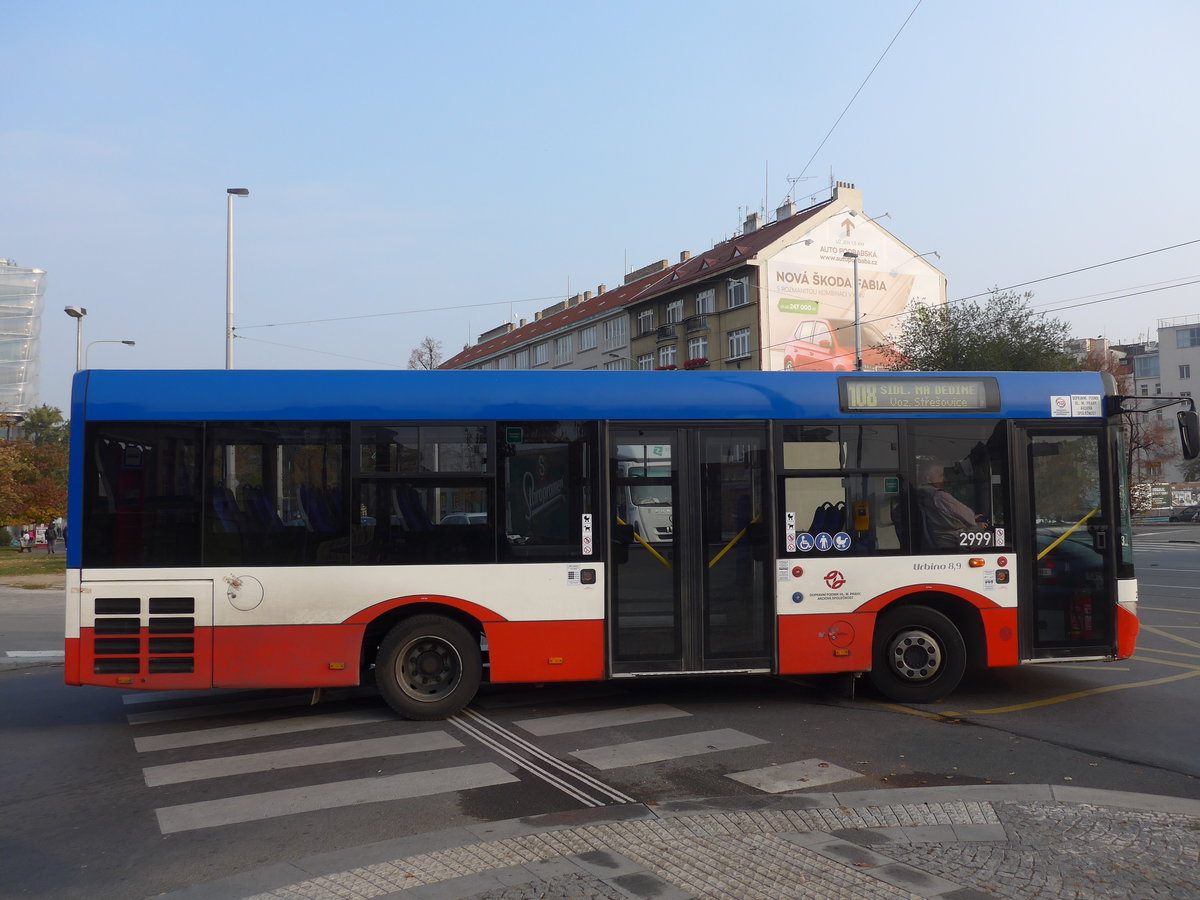 (198'497) - DPP Praha - Nr. 2999/8T2 2594 - Solaris am 19. Oktober 2018 in Praha, Dejvick