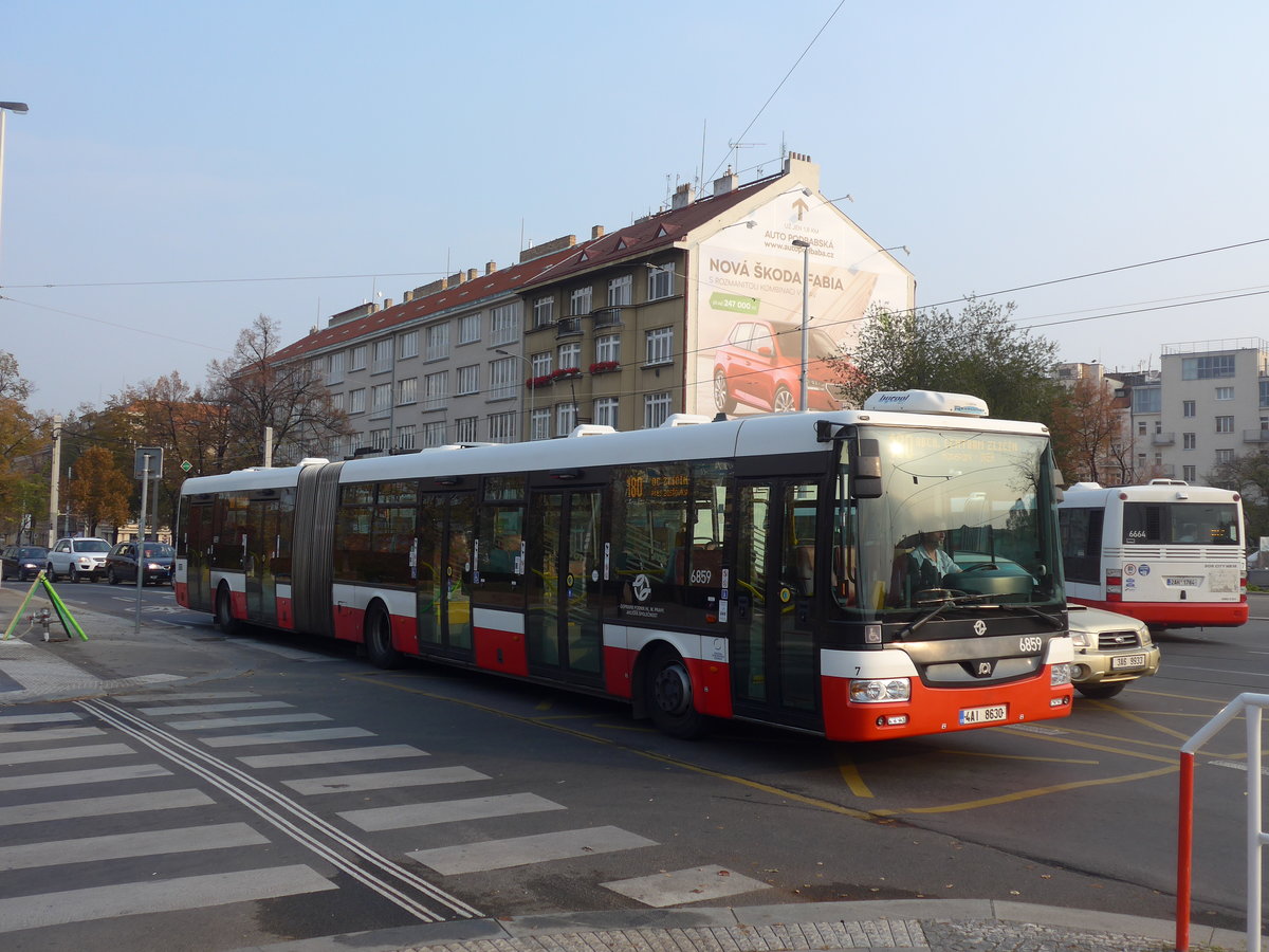 (198'498) - DPP Praha - Nr. 6859/4AI 8630 - SOR am 19. Oktober 2018 in Praha, Dejvick