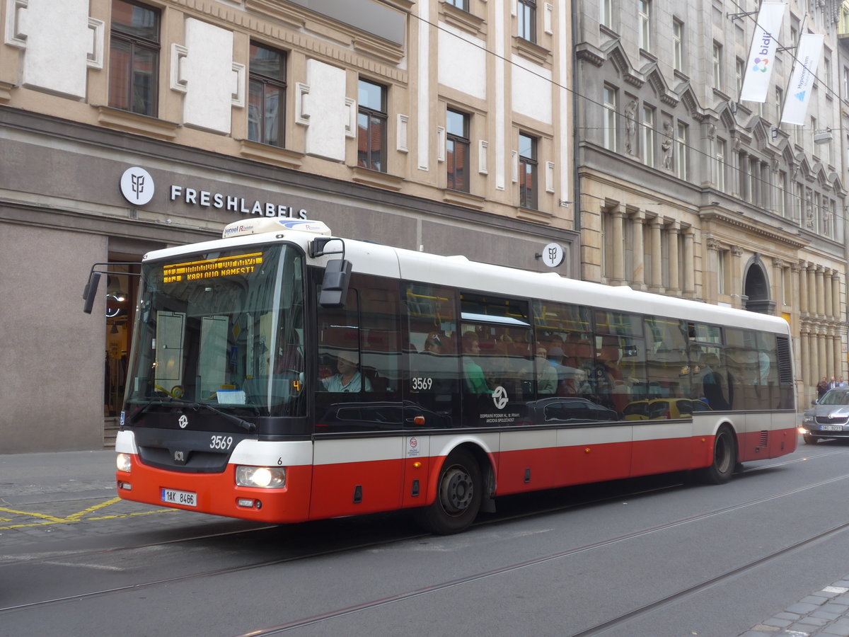 (198'658) - DPP Praha - Nr. 3569/1AK 8466 - SOR am 19. Oktober 2018 in Praha, Jindrissk