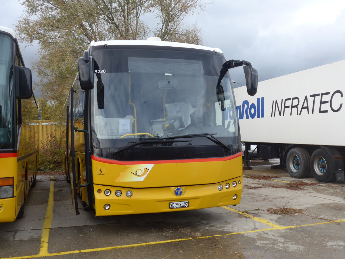 (199'023) - CarPostal Ouest - VD 259'192 - Temsa (ex TpM, Mesocco Nr. 18; ex AutoPostale Ticino) am 28. Oktober 2018 in Yverdon, Garage