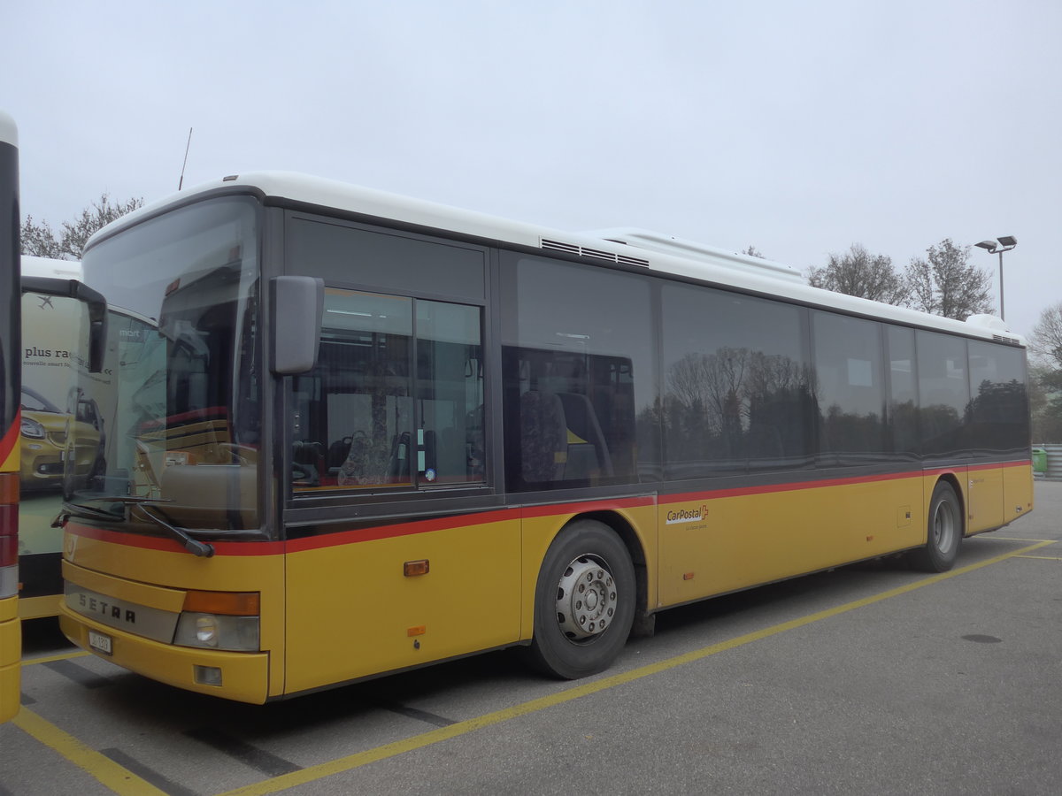 (199'232) - CarPostal Ouest - JU 1319 - Setra (ex Nr. 52; ex Stucki, Porrentruy Nr. 21) am 4. November 2018 in Develier, Parkplatz