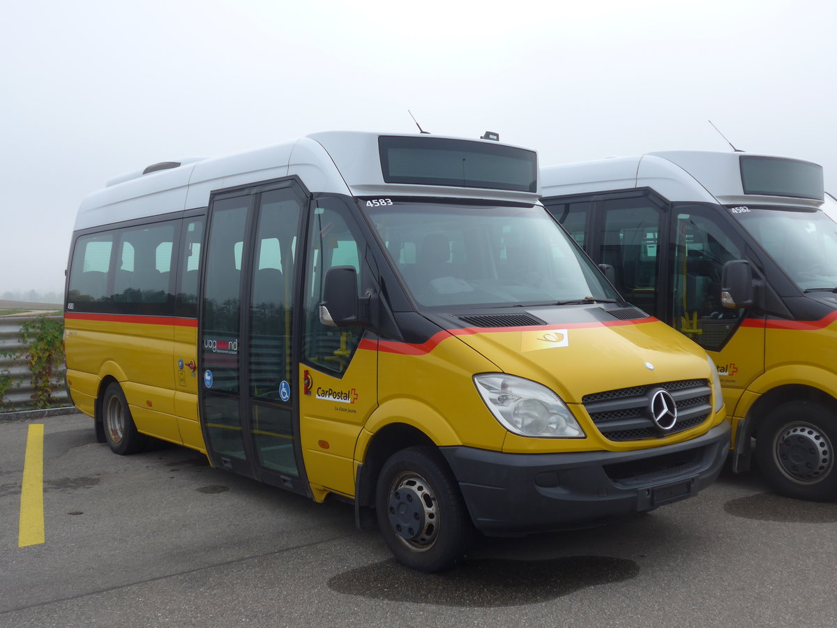 (199'235) - CarPostal Ouest - Nr. 1 - Mercedes (ex Stucki, Porrentruy Nr. 1) am 4. November 2018 in Develier, Parkplatz