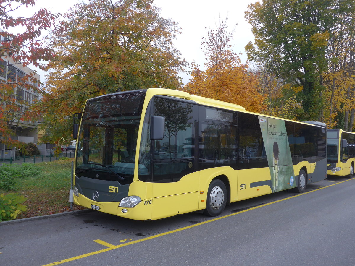 (199'274) - STI Thun - Nr. 178/BE 752'178 - Mercedes am 5. November 2018 bei der Schifflndte Thun