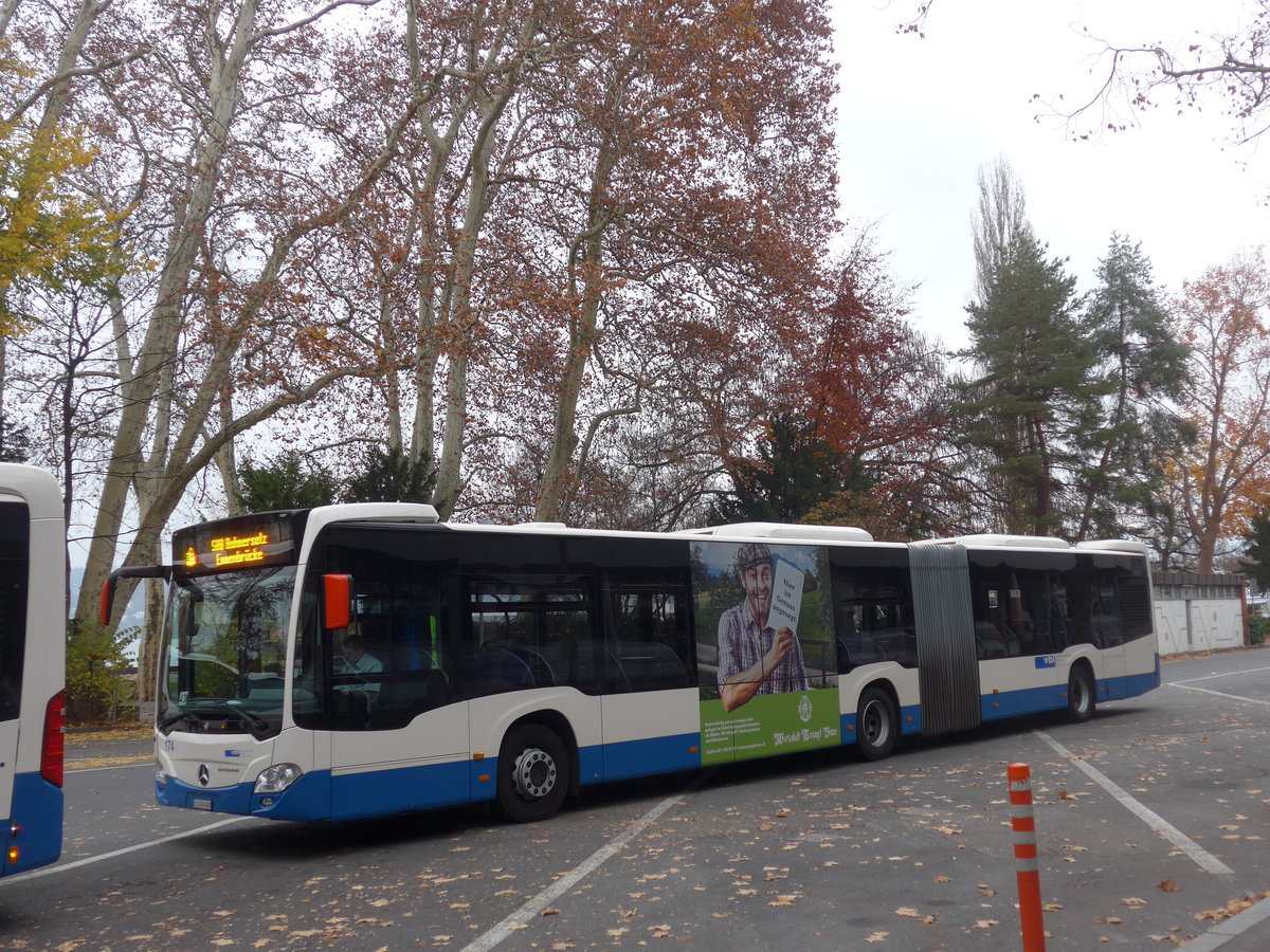 (199'343) - VBL Luzern - Nr. 174/LU 249'490 - Mercedes am 18. November 2018 in Luzern, Inseli-P