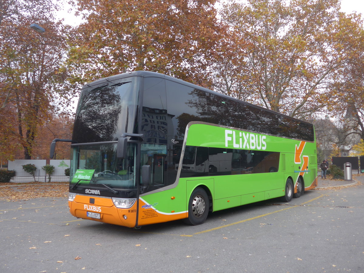 (199'430) - Aus Deutschland: Albus, Mnchen - Nr. M8073/M-EU 8073 - Scania am 18. November 2018 in Zrich, Sihlquai