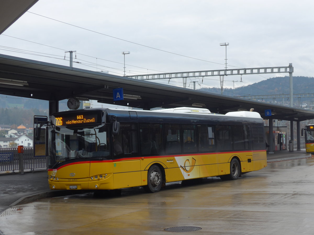 (199'524) - Schmidt, Oberbren - SG 397'503 - Solaris am 24. November 2018 beim Bahnhof Uzwil