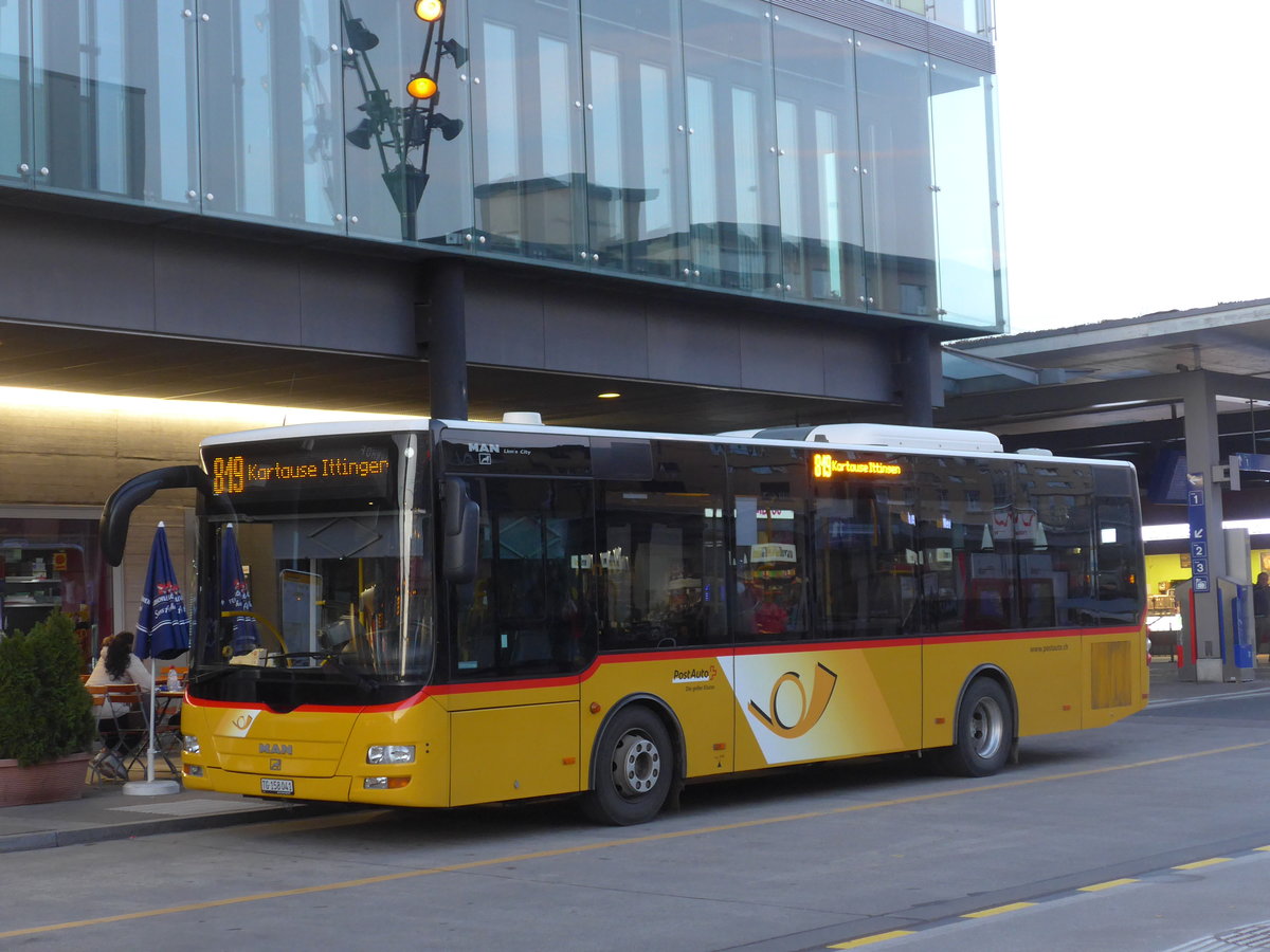 (199'553) - PostAuto Ostschweiz - TG 158'041 - MAN/Gppel am 24. November 2018 beim Bahnhof Frauenfeld