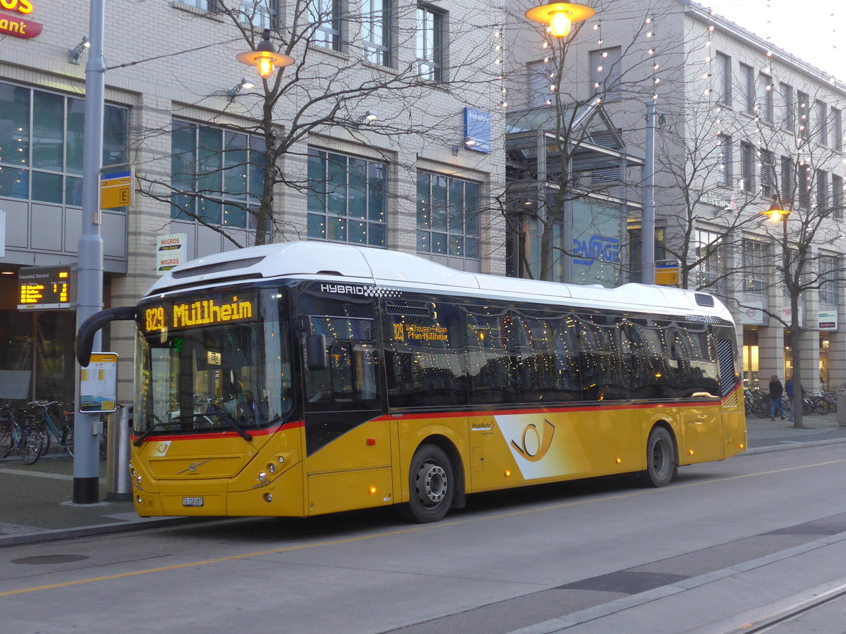 (199'554) - PostAuto Ostschweiz - TG 158'087 - Volvo am 24. November 2018 beim Bahnhof Frauenfeld