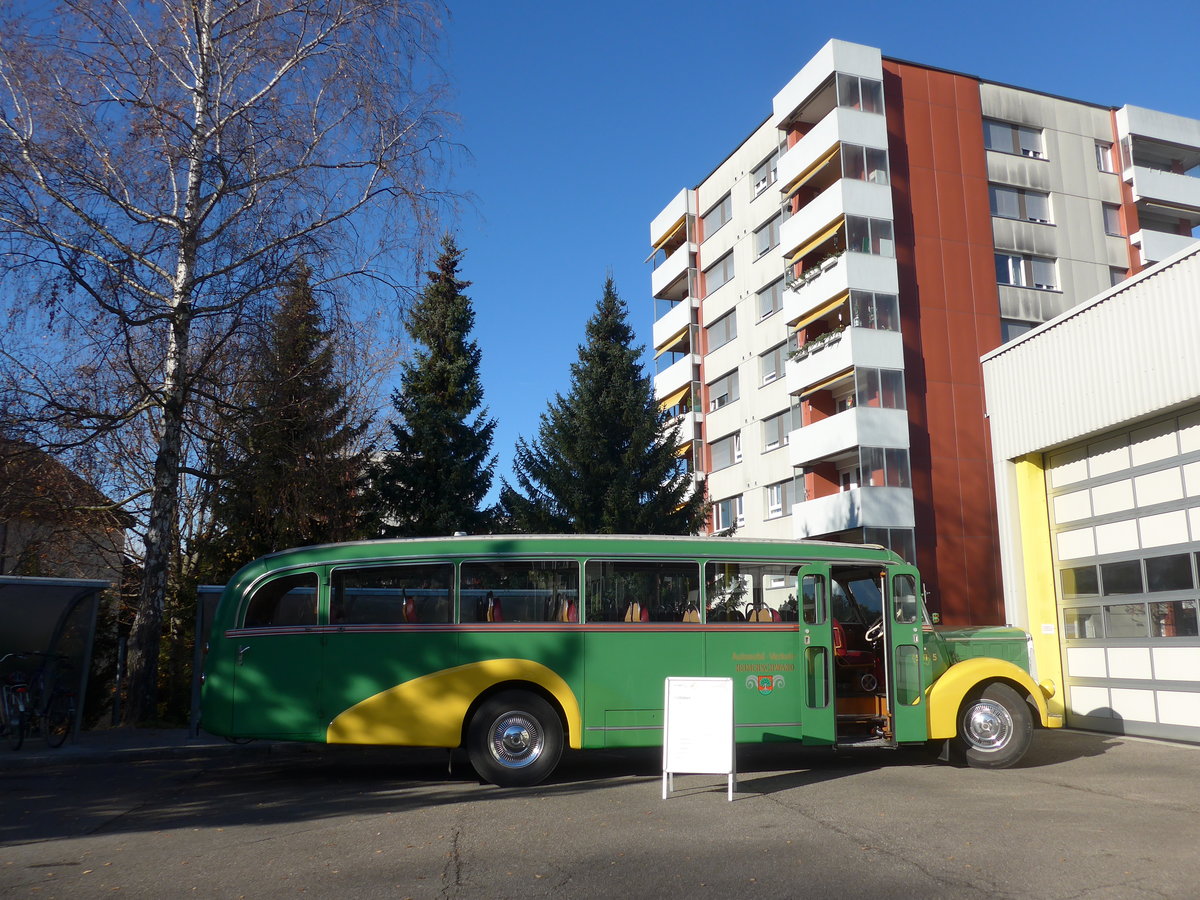 (199'578) - STI Thun - Nr. 15/BE 26'776 - Saurer/Gangloff (ex AvH Heimenschwand Nr. 5) am 25. November 2018 in Thun, Garage