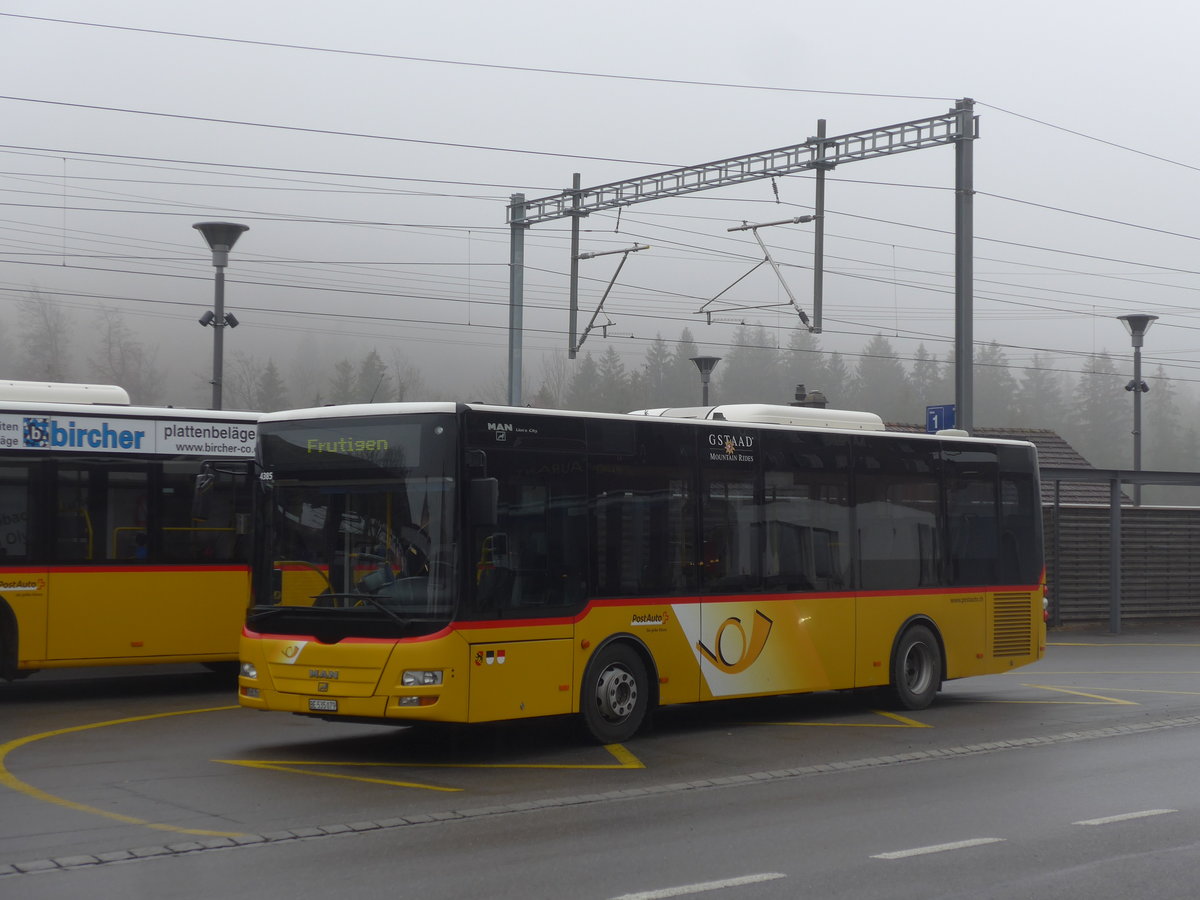 (199'602) - PostAuto Bern - BE 535'079 - MAN/Gppel (ex Nr. 217; ex RBS Worblaufen Nr. 217) am 26. November 2018 beim Bahnhof Reichenbach