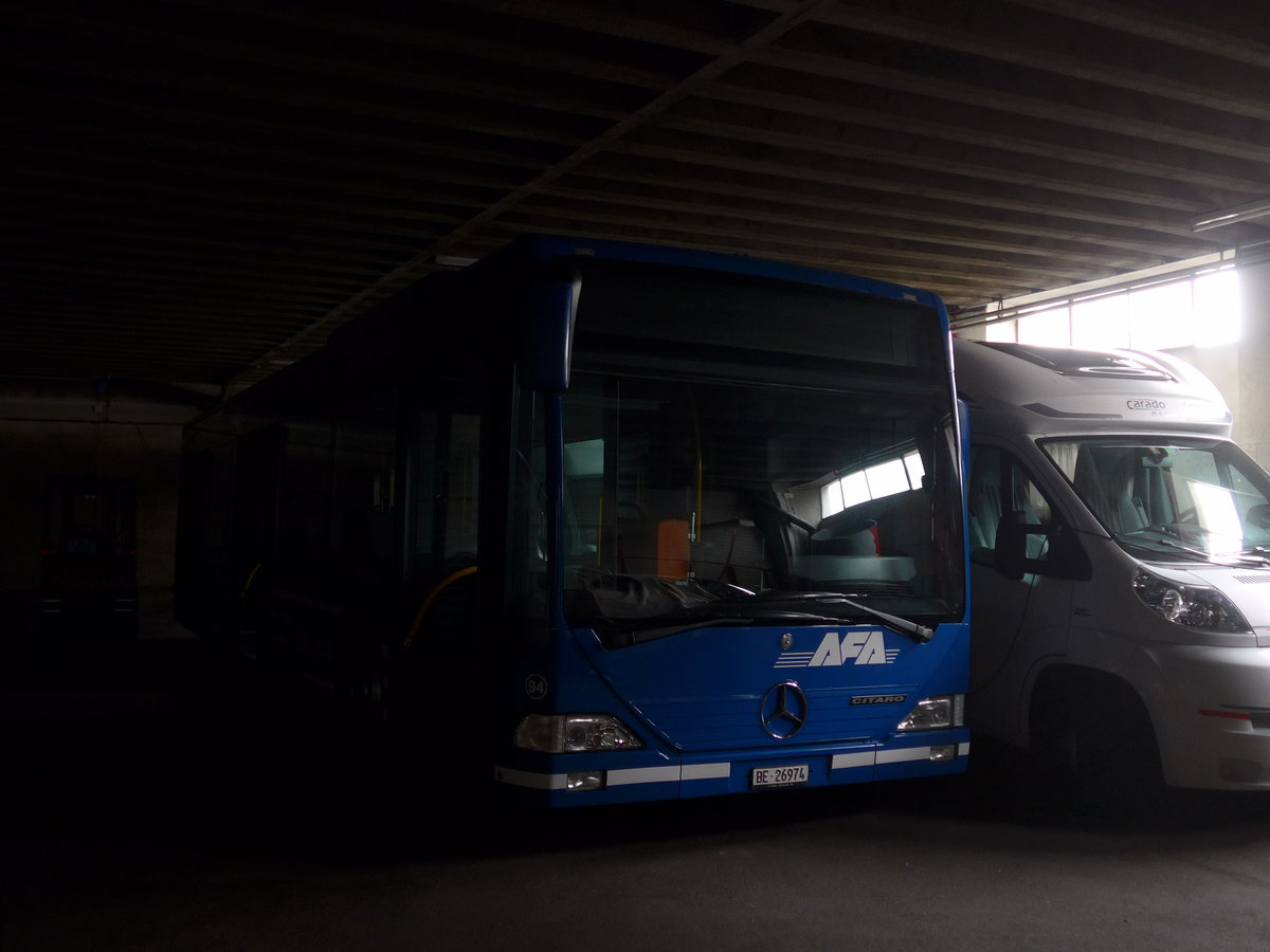 (199'614) - AFA Adelboden - Nr. 94/BE 26'974 - Mercedes am 26. November 2018 in Adelboden, Busstation