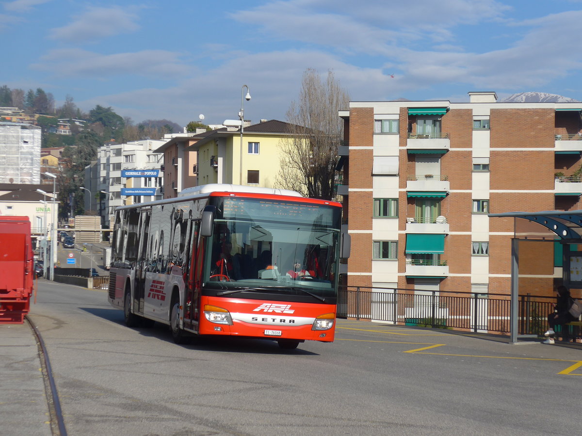 (199'729) - ARL Viganello - Nr. 8/TI 76'168 - Setra am 7. Dezember 2018 beim Bahnhof Lugano