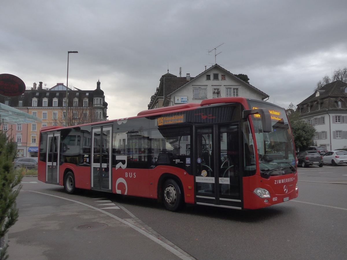 (199'786) - AHW Horgen - Nr. 652/ZH 878'274 - Mercedes am 8. Dezember 2018 beim Bahnhof Wdenswil