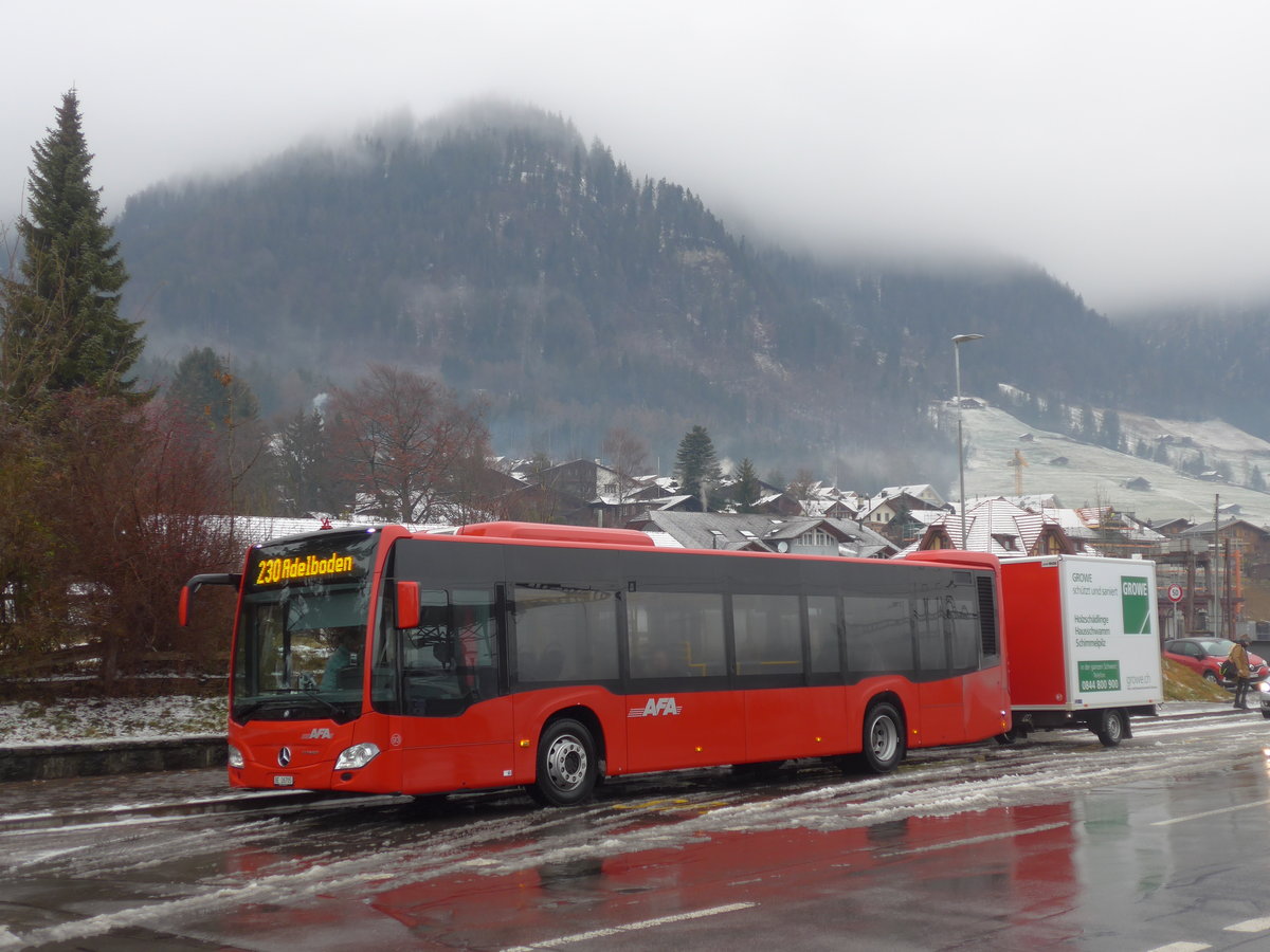 (199'989) - AFA Adelboden - Nr. 93/BE 26'705 - Mercedes am 16. Dezember 2018 beim Bahnhof Frutigen