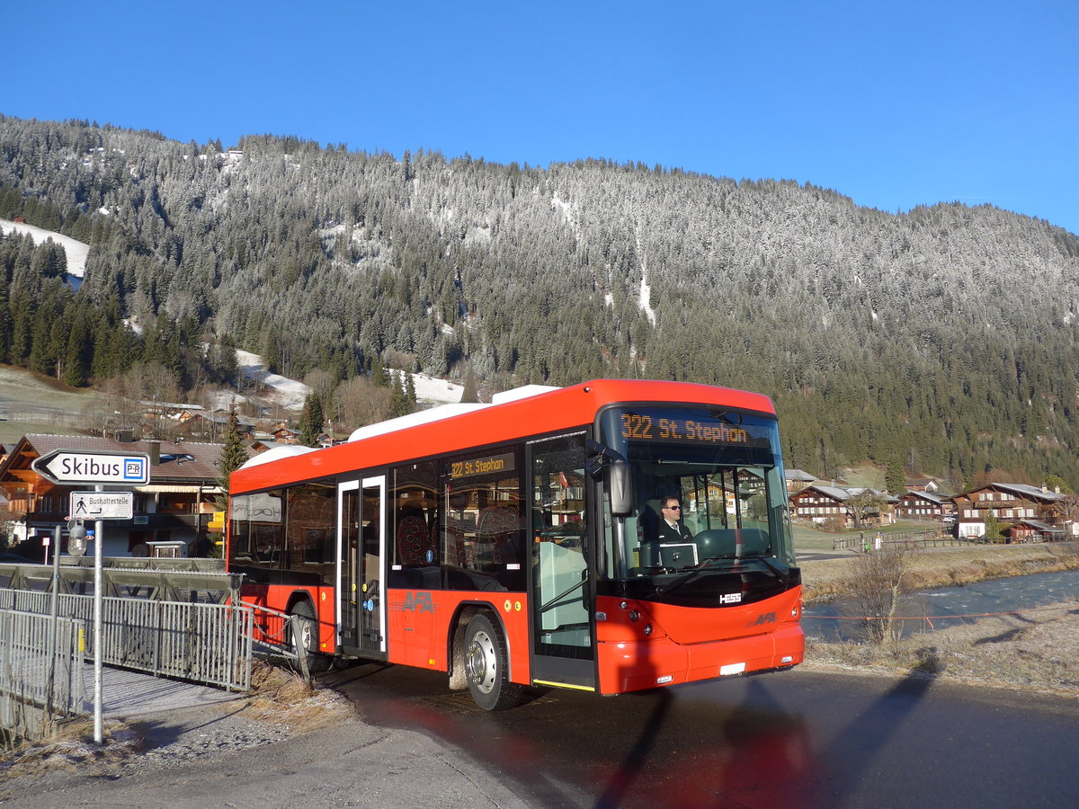 (200'194) - AFA Adelboden - Nr. 59/BE 645'415 - Scania/Hess am 25. Dezember 2018 in St. Stephan, Stckli