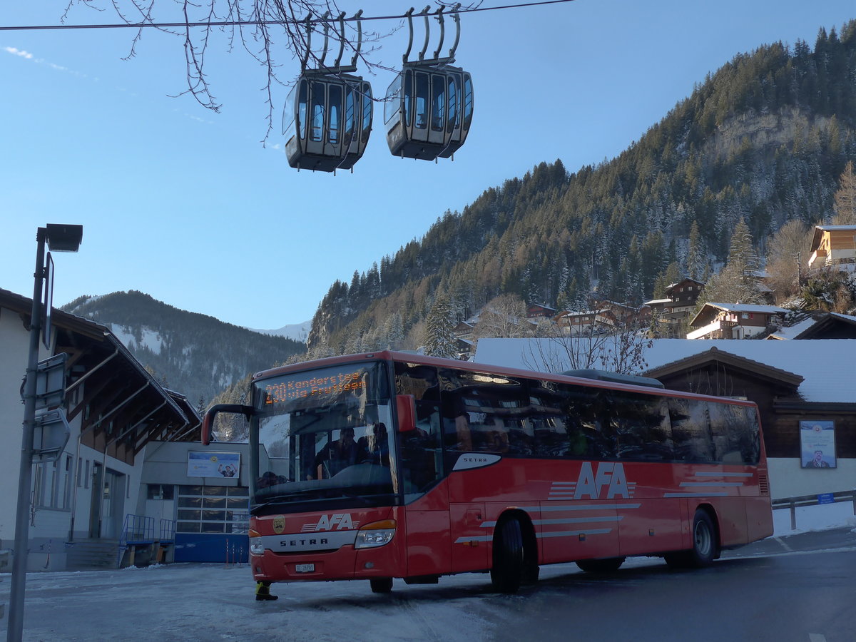 (200'235) - AFA Adelboden - Nr. 24/BE 26'701 - Setra am 25. Dezember 2018 in Adelboden, Mineralquelle