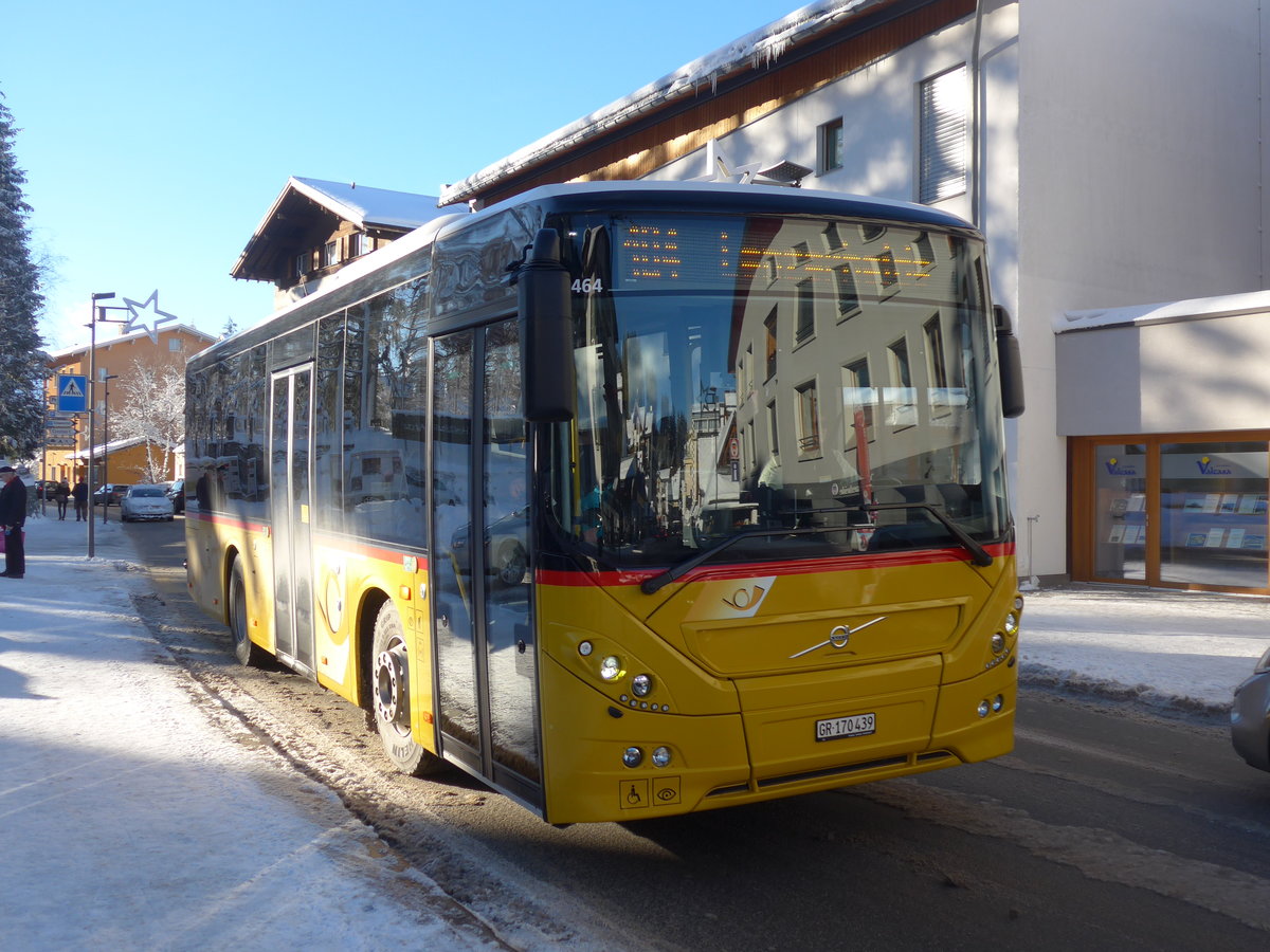 (200'270) - PostAuto Graubnden - GR 170'439 - Volvo am 26. Dezember 2018 in Lenzerheide, Post