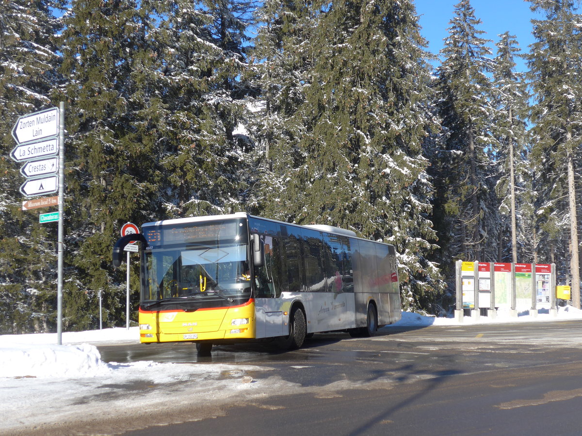 (200'288) - Bossi&Hemmi, Tiefencastel - GR 102'382 - MAN am 26. Dezember 2018 in Lenzerheide, Clavadoiras