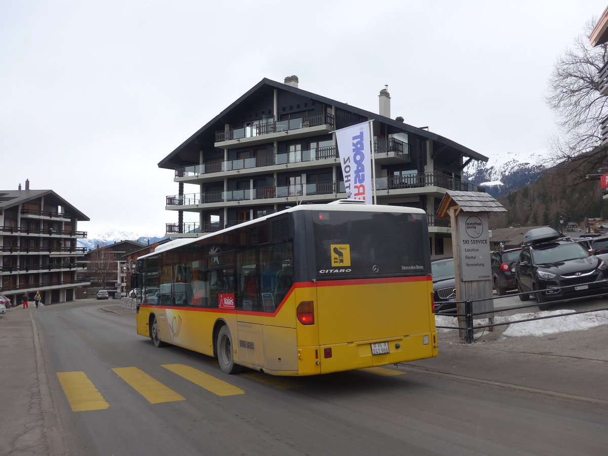 (200'356) - Lathion, Sion - Nr. 12/VS 241'966 - Mercedes (ex PostAuto Wallis) am 30. Dezember 2018 in Haute-Nendaz, Tlcabine