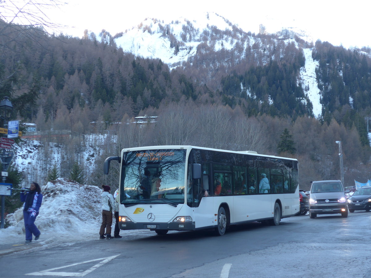 (200'411) - Buchard, Leytron - Nr. 66/VS 216'705 - Mercedes (ex MBC Morges Nr. 71) am 30. Dezember 2018 in Ovronnaz, La Croise