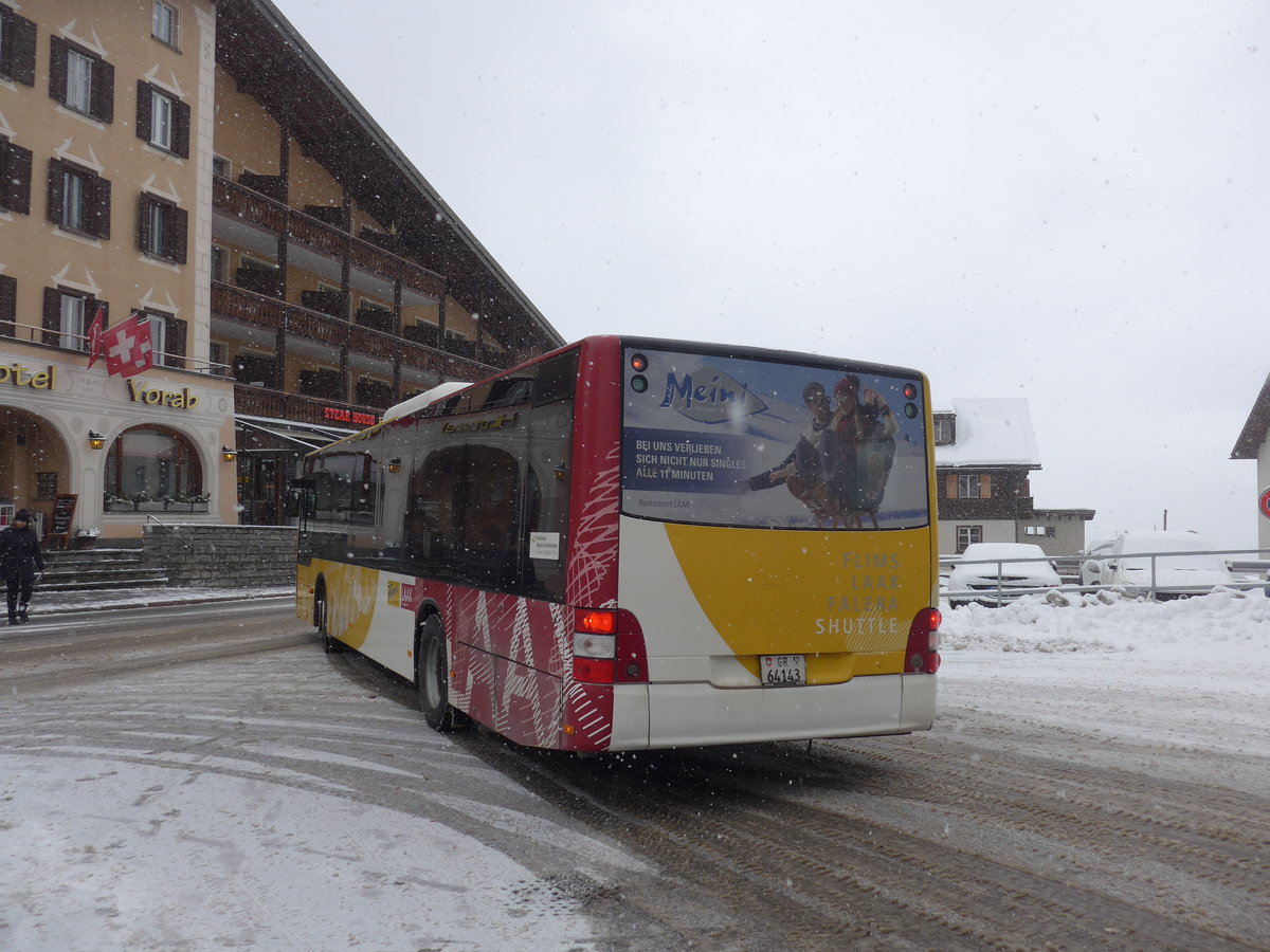 (200'597) - Stuppan, Flims - GR 64'143 - MAN am 2. Januar 2019 in Flims, Post