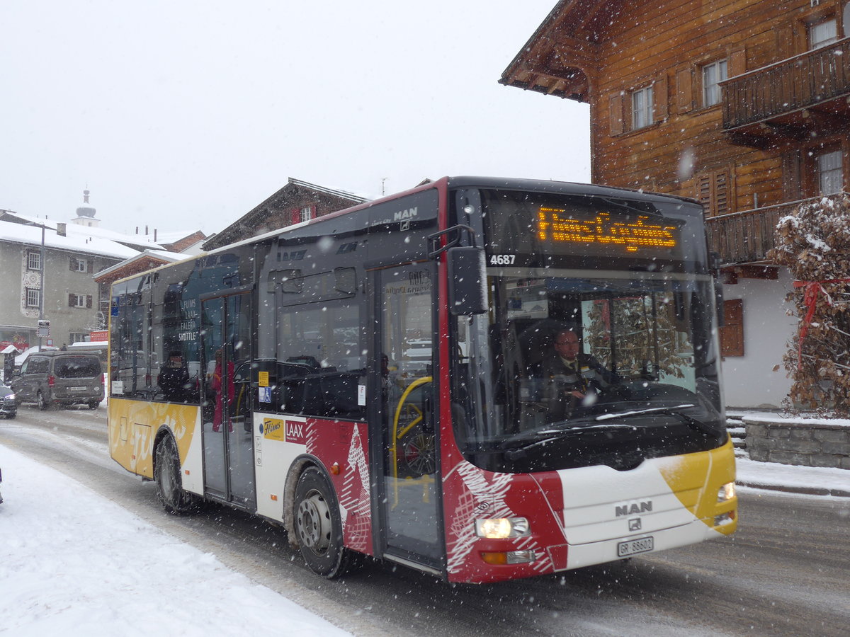 (200'598) - Stuppan, Flims - GR 88'602 - MAN/Gppel am 2. Januar 2019 in Flims, Post