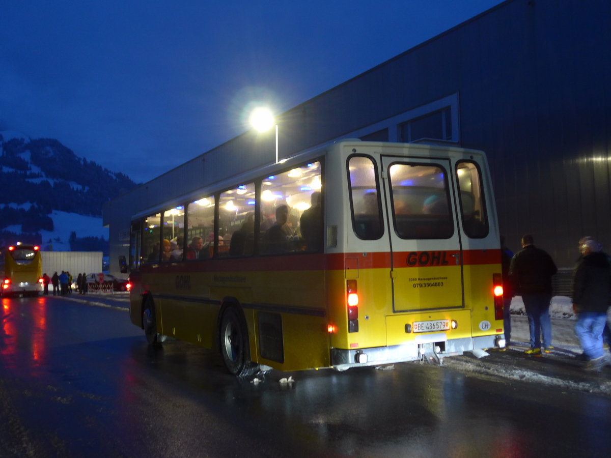 (200'660) - Gohl, Herzogenbuchsee - Nr. 11/BE 436'579 - NAW/Hess (ex Flury, Balm; ex Steiner, Altbron Nr. 11) am 12. Januar 2019 beim Bahnhof Frutigen