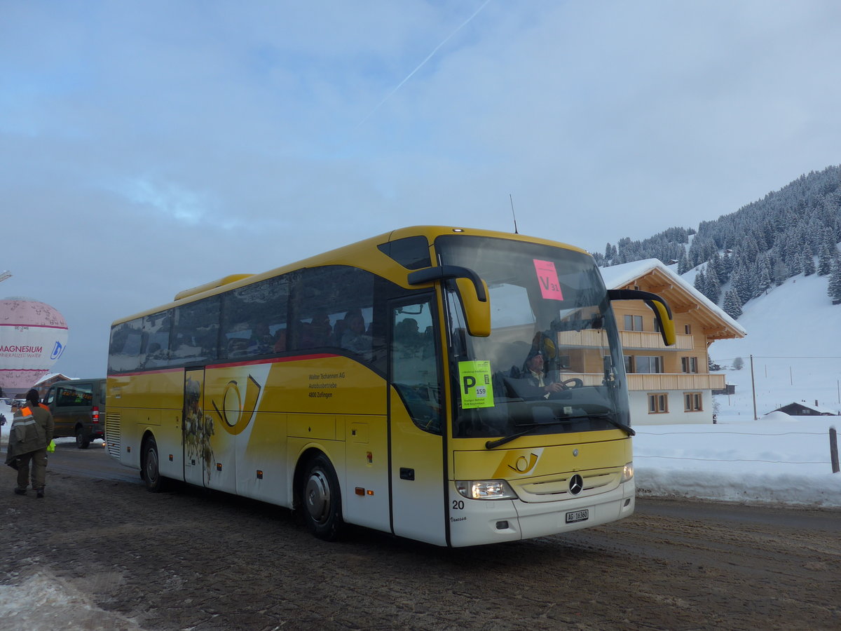 (200'802) - Tschannen, Zofingen - Nr. 20/AG 16'360 - Mercedes am 12. Januar 2019 in Adelboden, Weltcup