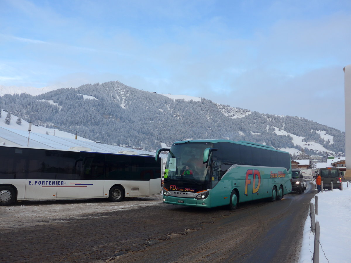 (200'814) - Dhler, Uzwil - Nr. 66/SG 268'754 - Setra am 12. Januar 2019 in Adelboden, Weltcup