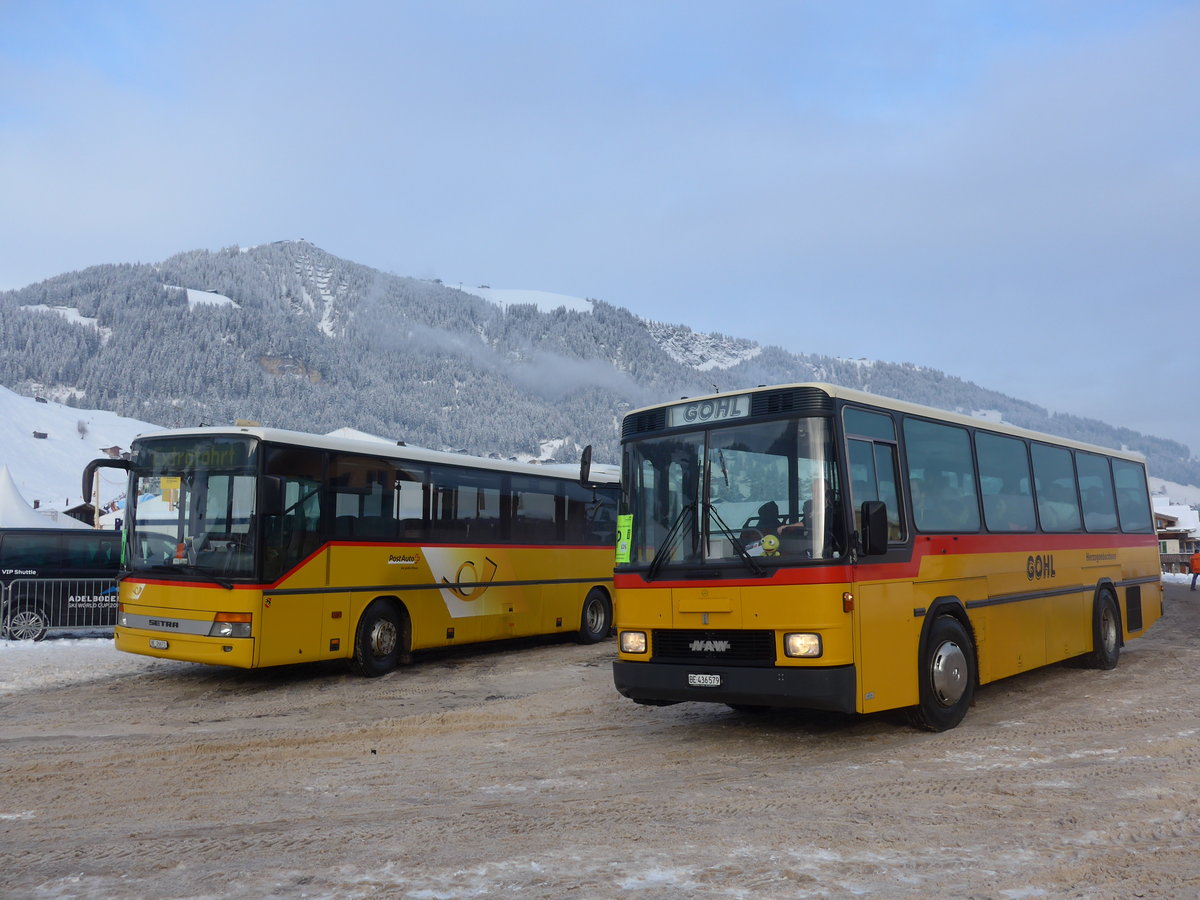 (200'853) - Gohl, Herzogenbuchsee - Nr. 11/BE 436'579 - NAW/Hess (ex Flury, Balm; ex Steiner, Altbron Nr. 11) am 12. Januar 2019 in Adelboden, Weltcup