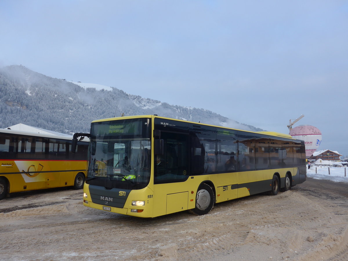 (200'857) - STI Thun - Nr. 151/BE 801'151 - MAN am 12. Januar 2019 in Adelboden, Weltcup