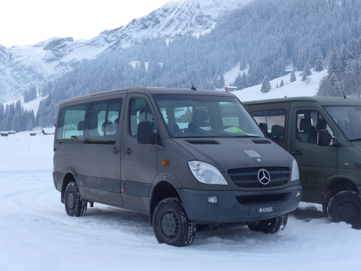 (200'863) - Schweizer Armee - M+49'165 - Mercedes am 12. Januar 2019 in Adelboden, Weltcup