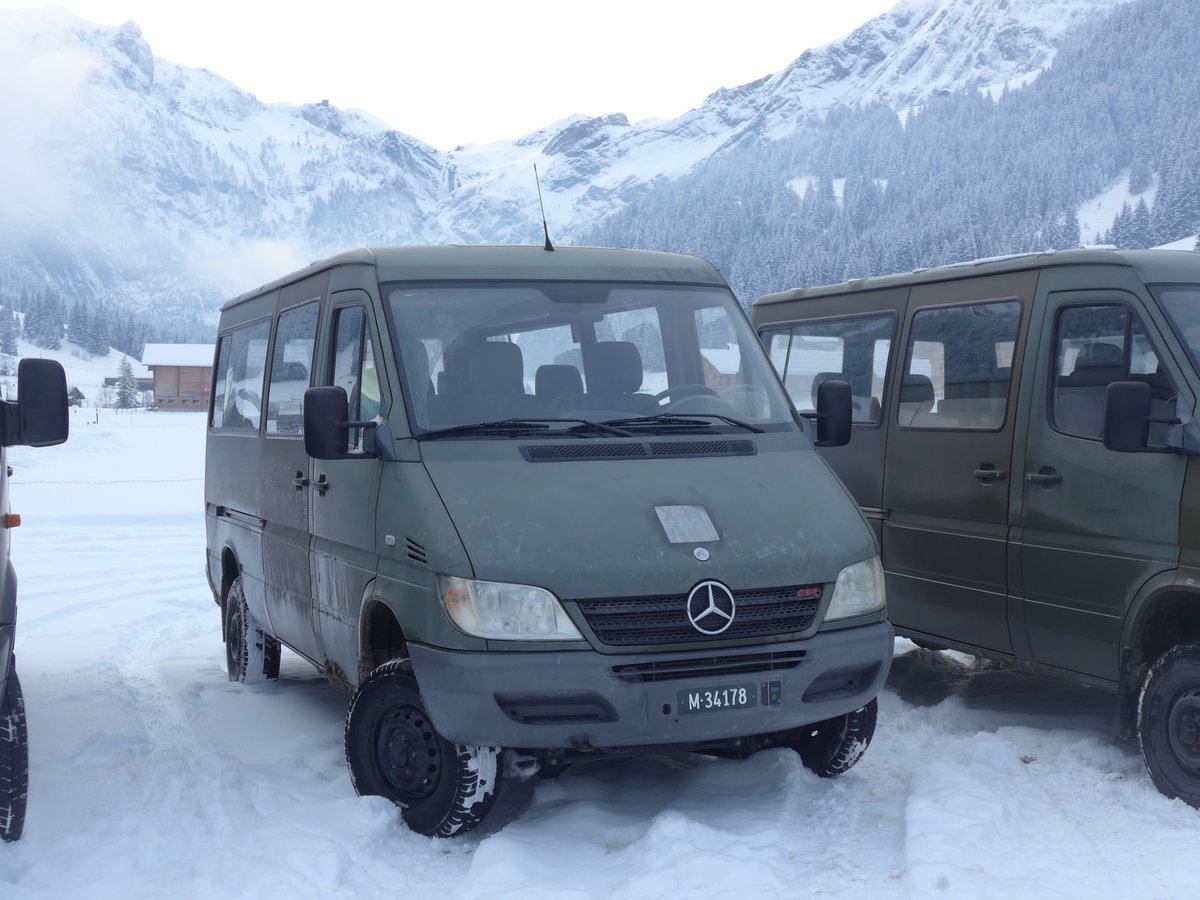 (200'864) - Schweizer Armee - M+34'178 - Mercedes am 12. Januar 2019 in Adelboden, Weltcup