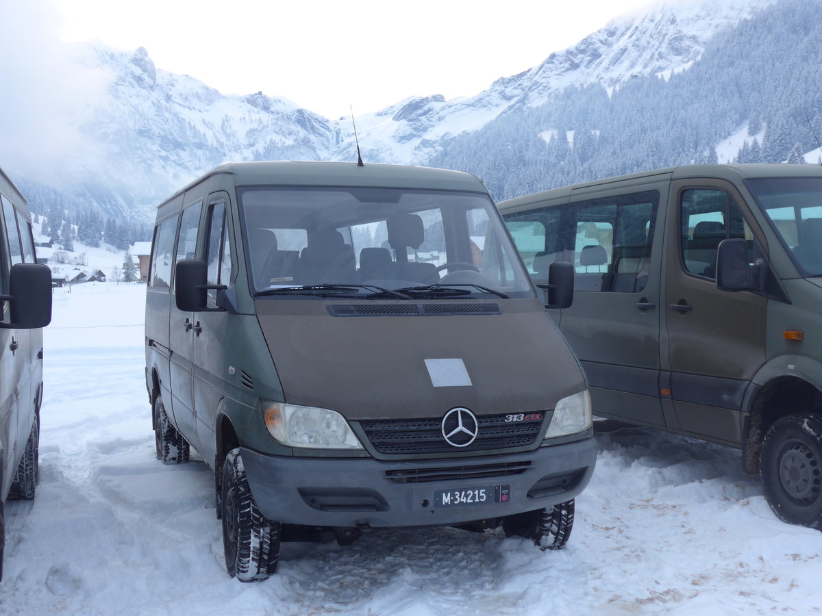 (200'866) - Schweizer Armee - M+34'215 - Mercedes am 12. Januar 2019 in Adelboden, Weltcup