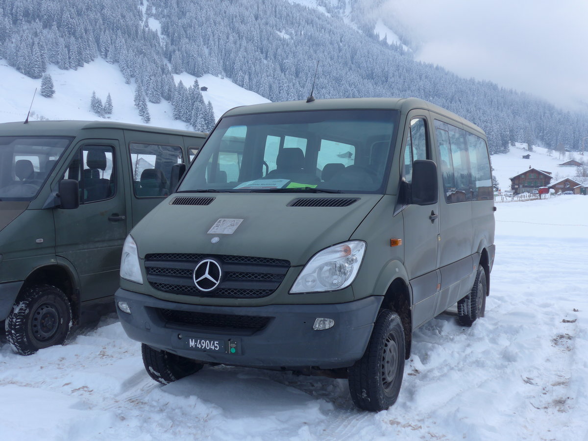 (200'868) - Schweizer Armee - M+49'045 - Mercedes am 12. Januar 2019 in Adelboden, Weltcup