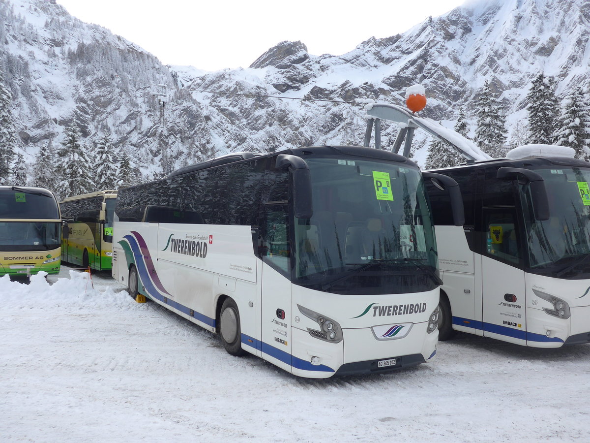 (200'900) - Twerenbold, Baden - Nr. 54/AG 365'102 - VDL am 12. Januar 2019 in Adelboden, Unter dem Birg