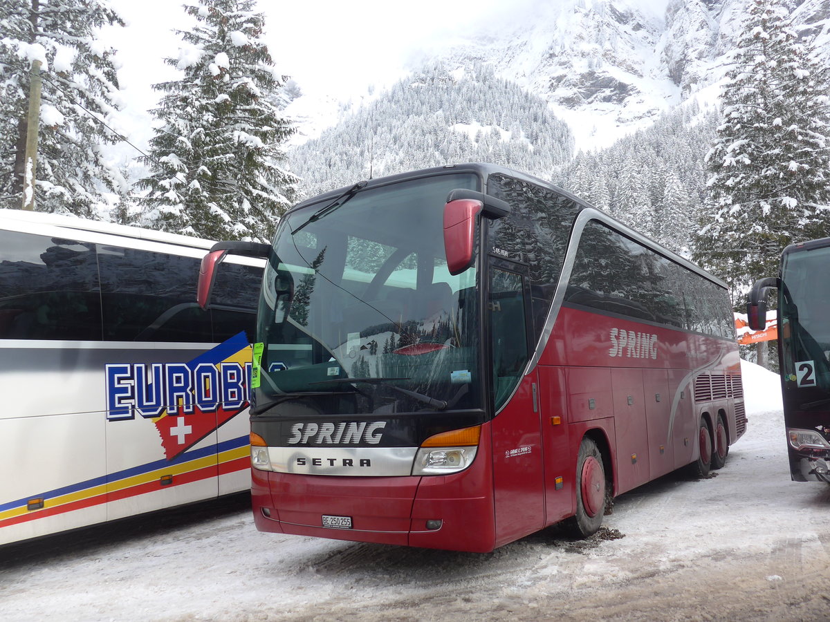 (200'948) - Spring, Schwenden - BE 250'255 - Setra am 12. Januar 2019 in Adelboden, Unter dem Birg