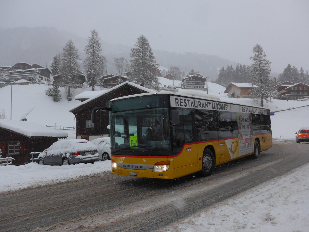 (201'071) - Wieland, Murten - Nr. 52/FR 300'635 - Setra am 13. Januar 2019 in Adelboden, Oey